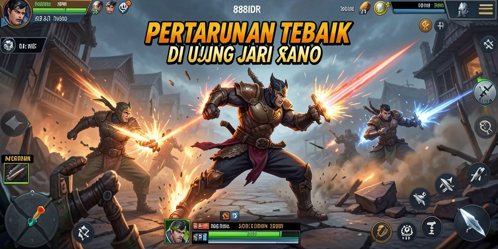Tampilan gameplay aksi seru di 888IDR dengan pertarungan intens.