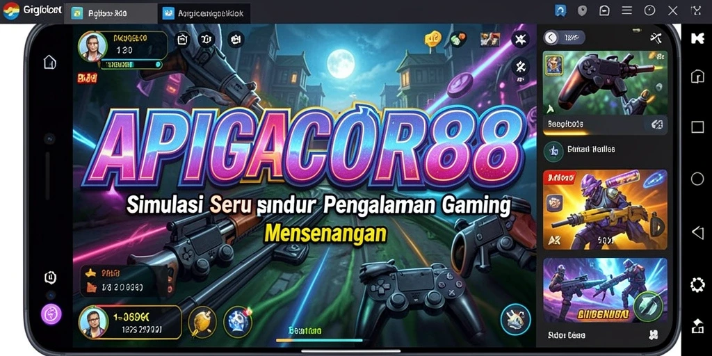 Tampilan gameplay APIGACOR88 yang seru dan menantang bagi pemain.
