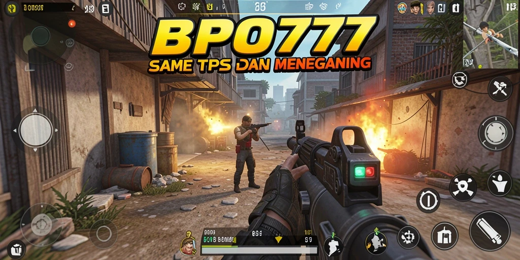 Tampilan gameplay BPO777 yang mendebarkan di dalam pertempuran.