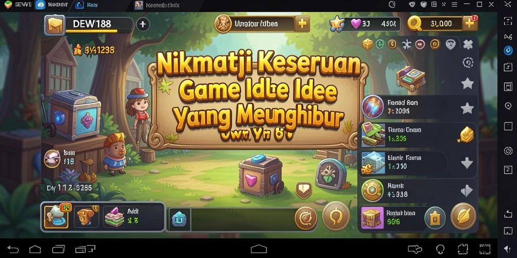 Tampilan gameplay menarik dari DEWI188 yang seru dan santai.