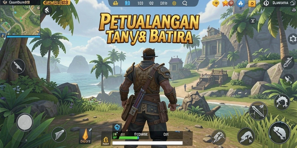 Screenshot utama menampilkan aksi seru di Open World GEMBUR88.
