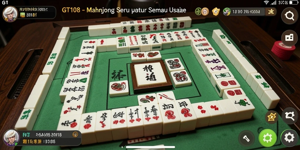 Screenshot gameplay GT108 menampilkan keseruan bermain Mahjong.