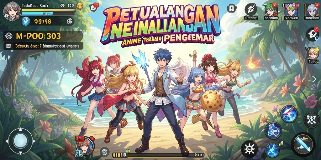 Tampilan menarik dari gameplay MPO303 yang penuh dengan karakter Anime.