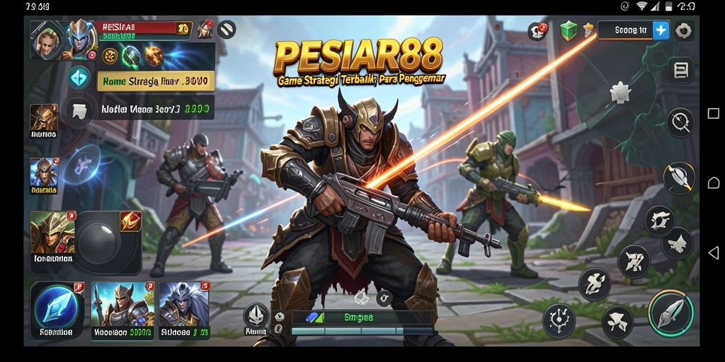Tampilan gameplay PESIAR88 yang mendebarkan dan strategis.