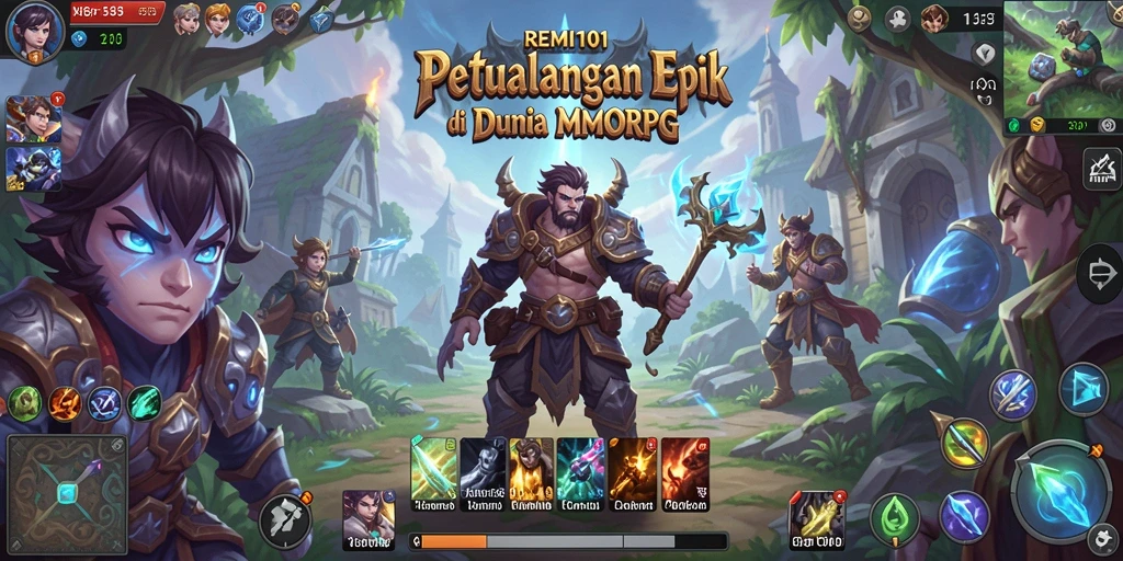 Tampilan gameplay menakjubkan dari REMI101 dengan aksi MMORPG yang seru.