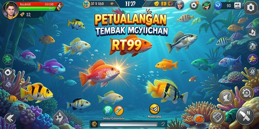 Tampilan layar permainan RT99 yang penuh warna dan menarik.